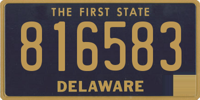 DE license plate 816583