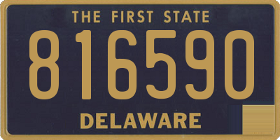 DE license plate 816590