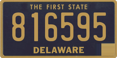 DE license plate 816595