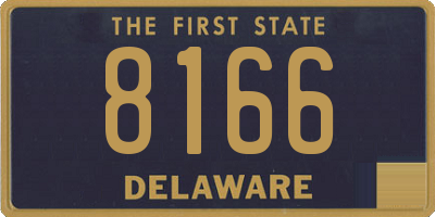 DE license plate 8166