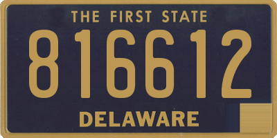 DE license plate 816612