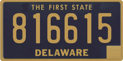 DE license plate 816615