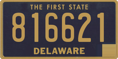 DE license plate 816621
