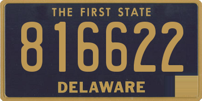 DE license plate 816622