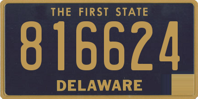 DE license plate 816624