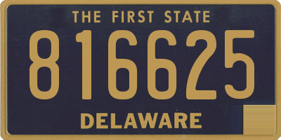 DE license plate 816625