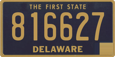 DE license plate 816627