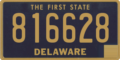 DE license plate 816628