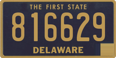 DE license plate 816629