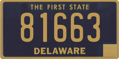 DE license plate 81663