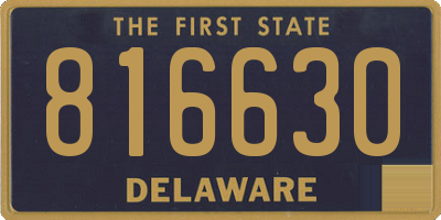 DE license plate 816630