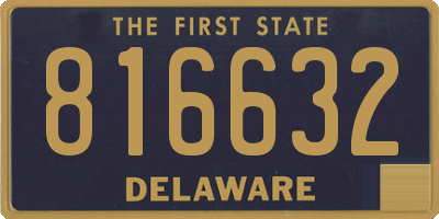 DE license plate 816632