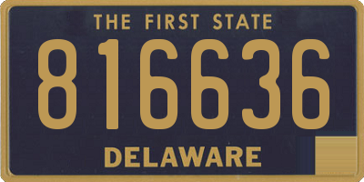 DE license plate 816636