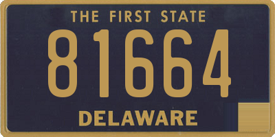 DE license plate 81664