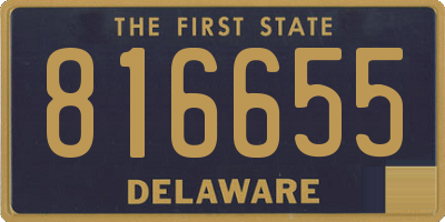 DE license plate 816655