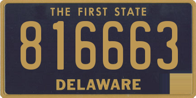 DE license plate 816663