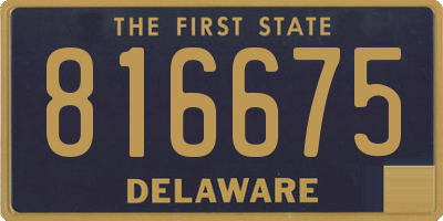 DE license plate 816675