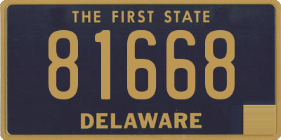DE license plate 81668