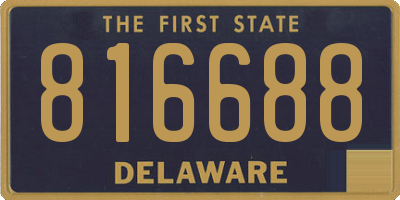 DE license plate 816688