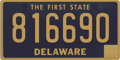 DE license plate 816690