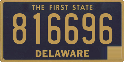DE license plate 816696