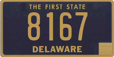 DE license plate 8167