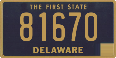 DE license plate 81670