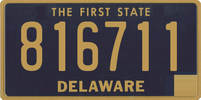 DE license plate 816711