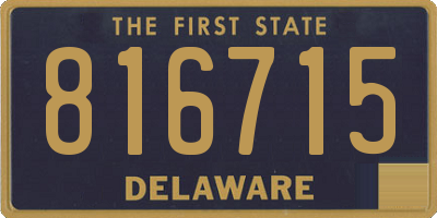DE license plate 816715
