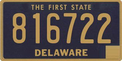 DE license plate 816722