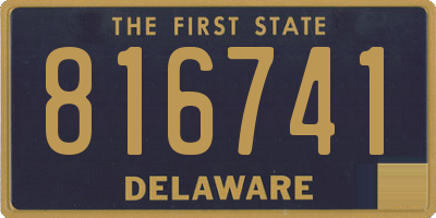 DE license plate 816741