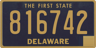 DE license plate 816742