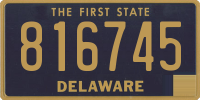 DE license plate 816745