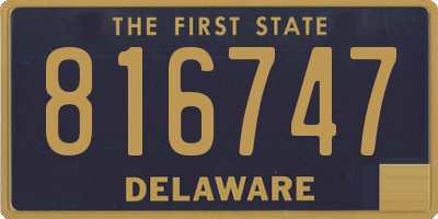 DE license plate 816747