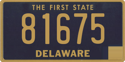 DE license plate 81675