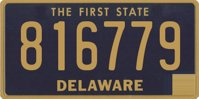 DE license plate 816779