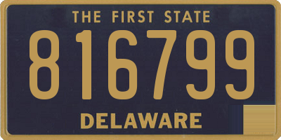 DE license plate 816799