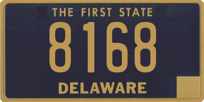 DE license plate 8168