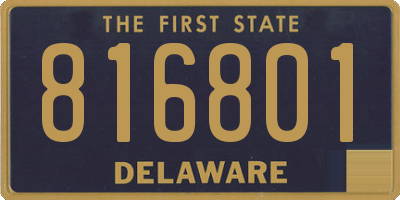 DE license plate 816801
