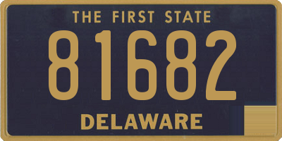 DE license plate 81682