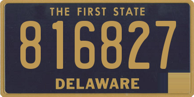DE license plate 816827
