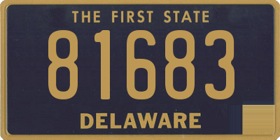 DE license plate 81683