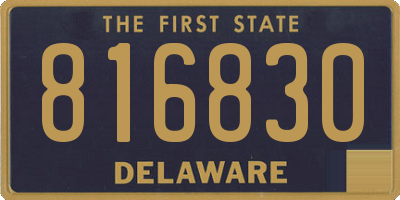 DE license plate 816830