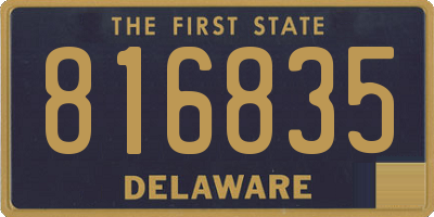 DE license plate 816835