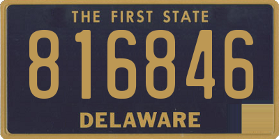 DE license plate 816846