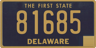 DE license plate 81685