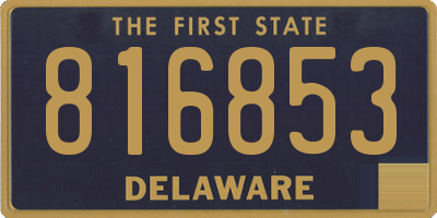 DE license plate 816853