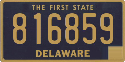 DE license plate 816859