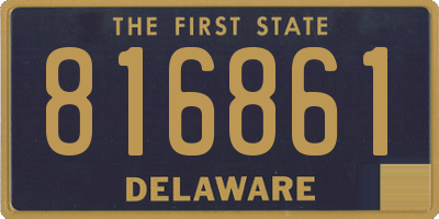 DE license plate 816861