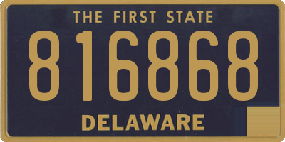 DE license plate 816868